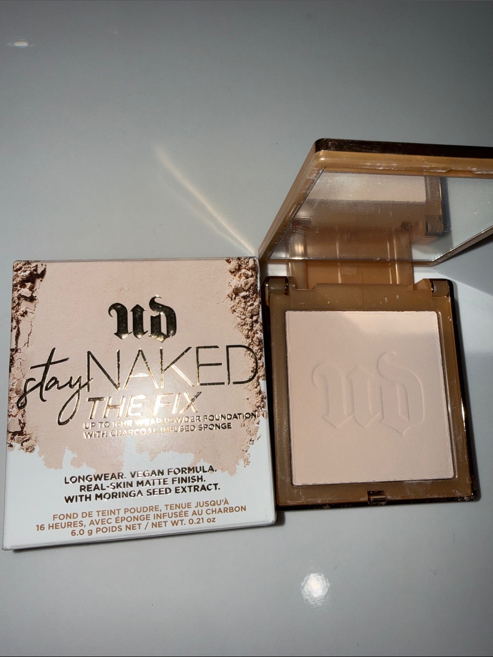 Urban Decay stay naked the fix powder foundation matte finish vegan formula 20CP